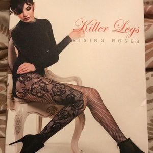 Rising Roses Fishnet Leggings